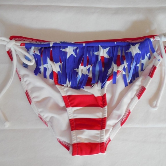 VENUS Other - NEW VENUS USA FLAG BIKINI BOTTOMS FRINGES SIZE 12